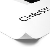 Beerdigungsfeier Foto Poster (Ecke)