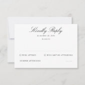 Beerdigungsfeier Teilnahme an RSVP-Karten RSVP Karte (Vorderseite)