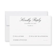 Beerdigungsfeier Teilnahme an RSVP-Karten