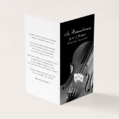 Beerdigungsgebet für Violinmusiker Visitenkarten (Vorderseite)