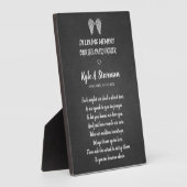 Beerdigungsgedankenkreuz Blackboard-Effekt Sehr ge Fotoplatte (Seite)