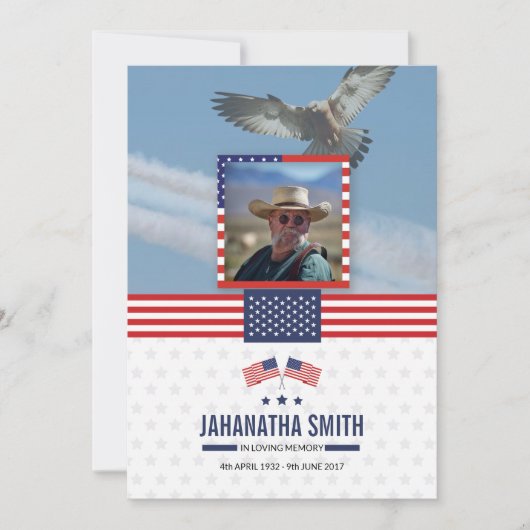 Beerdigungskarte (Vorderseite)