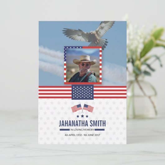 Beerdigungskarte (Stehend Vorderseite)