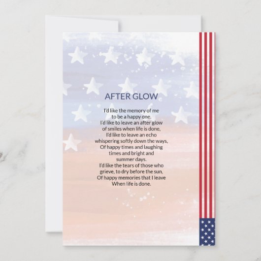 Beerdigungskarte (Rückseite)