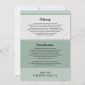 Beerdigungskarte (Rückseite)