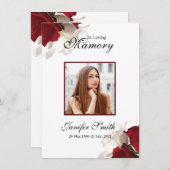 Beerdigungskarte (Vorne/Hinten)