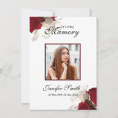 Beerdigungskarte (Vorderseite)