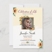 Beerdigungskarte (Vorderseite)