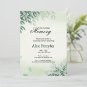 Beerdigungskarte Ankündigung (Stehend Vorderseite)