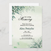 Beerdigungskarte Ankündigung (Vorne/Hinten)