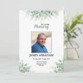 Beerdigungskarte Ankündigung (Stehend Vorderseite)