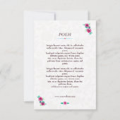 Beerdigungskarte Ankündigung (Rückseite)