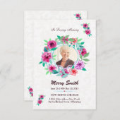 Beerdigungskarte Ankündigung (Vorne/Hinten)