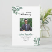 Beerdigungskarte Ankündigung (Stehend Vorderseite)