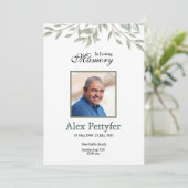 Beerdigungskarte Ankündigung (Stehend Vorderseite)