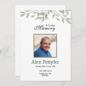 Beerdigungskarte Ankündigung (Vorne/Hinten)