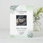 Beerdigungskarte Ankündigung (Stehend Vorderseite)