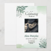 Beerdigungskarte Ankündigung (Vorne/Hinten)