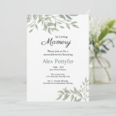 Beerdigungskarte Ankündigung (Stehend Vorderseite)