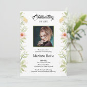 Beerdigungskarte Ankündigung (Stehend Vorderseite)