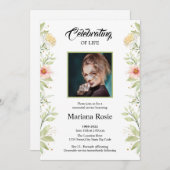 Beerdigungskarte Ankündigung (Vorne/Hinten)