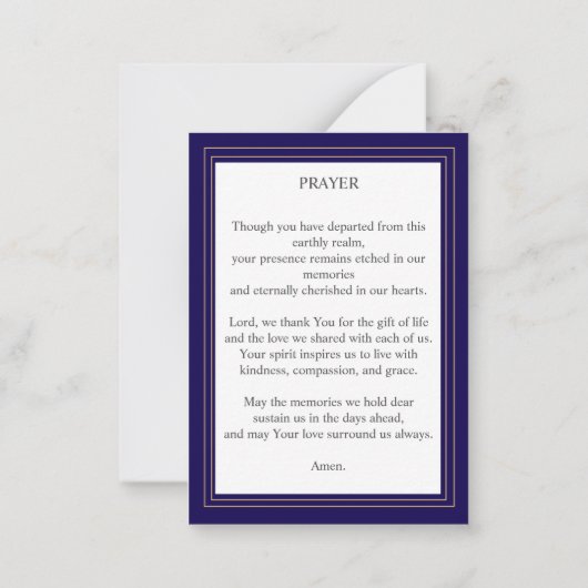 Beerdigungskarte Blumenkreuz Mitteilungskarte (Rückseite)