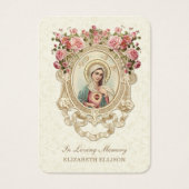 Beerdigungskarte des katholischen Beileids (Vorderseite)