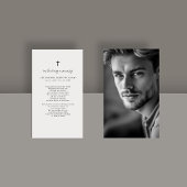 Beerdigungskarte des katholischen Fotos