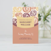 Beerdigungskarte Einladung (Stehend Vorderseite)