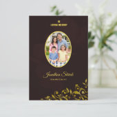 Beerdigungskarte Einladung (Stehend Vorderseite)