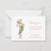 Beerdigungskarte für christliches Cross-Foto-Beile Mitteilungskarte (Vorderseite)