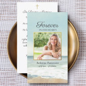 Beerdigungskarte für das Beach Ocean Foto Visitenkarte