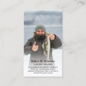 Beerdigungskarte für das Foto Fisherman Visitenkarte (Vorderseite)