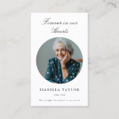 Beerdigungskarte für das katholische Foto Visitenkarte (Vorderseite)