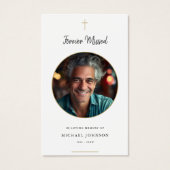 Beerdigungskarte für ewig vermisste Gold-Katholisc (Vorderseite)