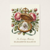 Beerdigungskarte für religiöses Foto (Vorderseite)