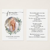 Beerdigungskarte für Wasserfarben (Vorne & Hinten)