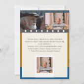 Beerdigungskarte - Lebensfeier Save The Date (Rückseite)