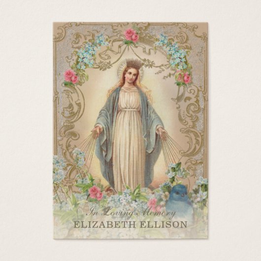 Beerdigungskarte Mary Foto (Vorderseite)