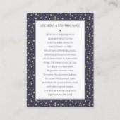 Beerdigungskarte mit Foto Begleitkarte (Rückseite)