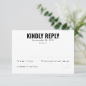 Beerdigungskarte RSVP Karte (Stehend Vorderseite)