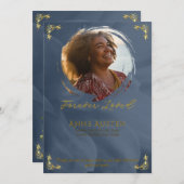 Beerdigungskarte Save The Date (Vorne/Hinten)