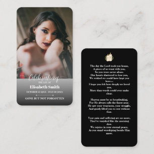 Beerdigungskarten - Feier zum Gedenken an das Lebe Visitenkarte