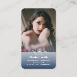 Beerdigungskarten - Feier zum Gedenken an das Lebe Visitenkarte