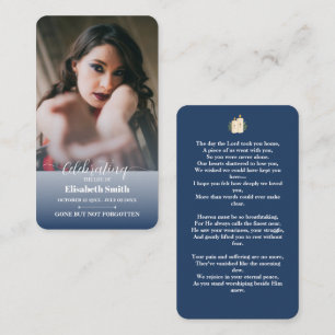 Beerdigungskarten - Feier zum Gedenken an das Lebe Visitenkarte