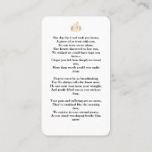 Beerdigungskarten - Feier zum Gedenken an das Lebe Visitenkarte (Rückseite)