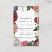 Beerdigungskarten Foto-Gebetskarten Visitenkarte (Rückseite)