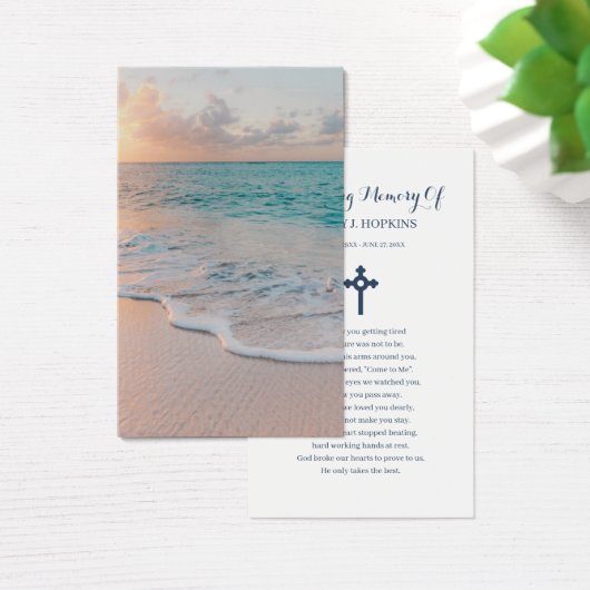 Beerdigungskarten für das Beach Beileid (Schreibtisch)