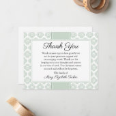 Beerdigungskarten-Plakatbelag für grüne Beerdigung Mitteilungskarte (Vorderseite/Rückseite Beispiel)