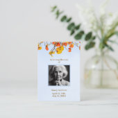 Beerdigungskarten-Sky-Blätter Visitenkarte (Stehend Vorderseite)